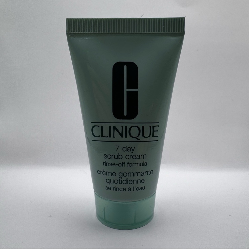 NEW CLINIQUE  7 Day Scrub Cream Rinse-Off Formula  1 Fl. Oz / 30 ml Travel Size